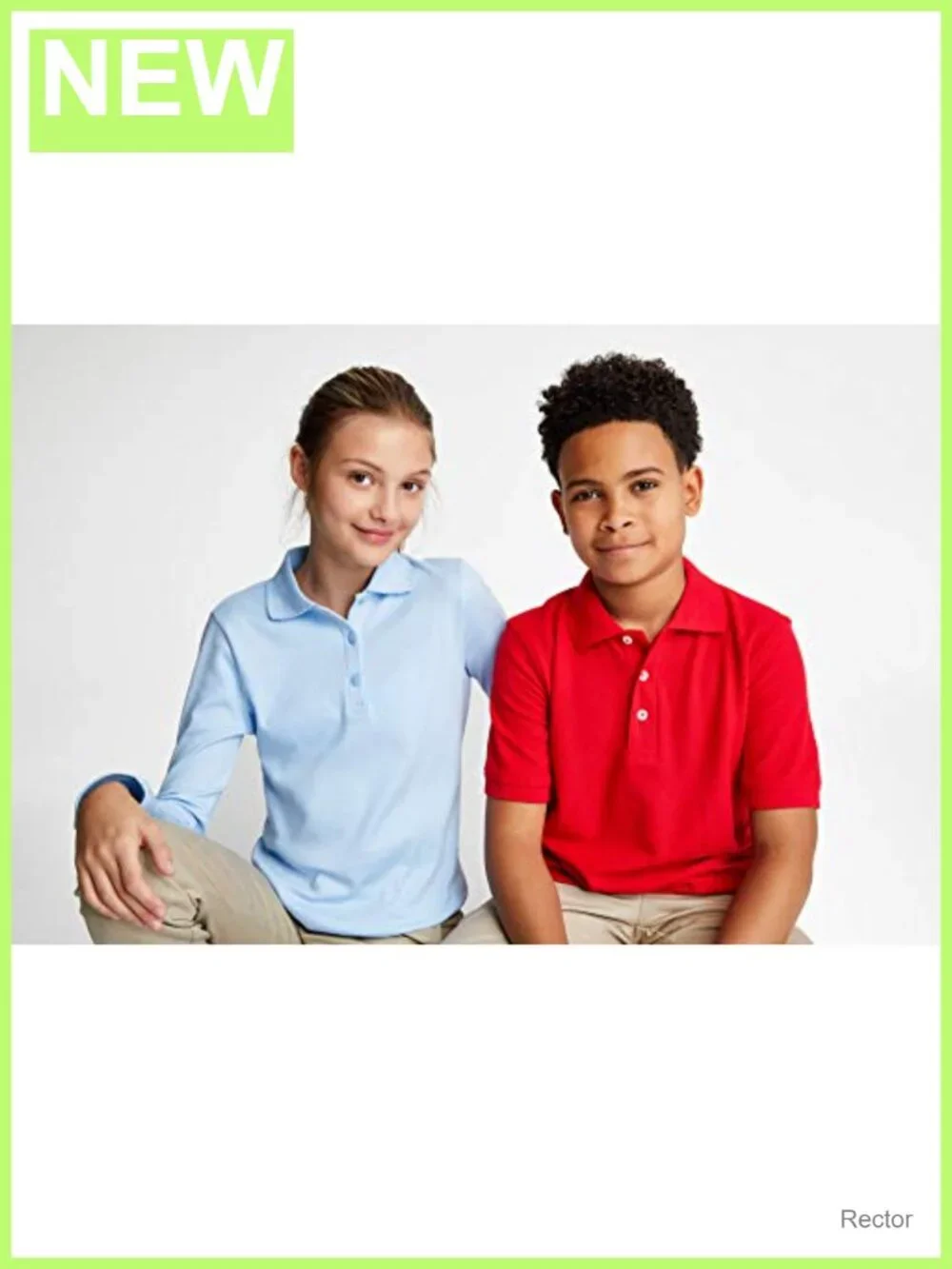 French Toast Girls Pique Polo Uniform Shirt Cotton Blend Short Sleeve